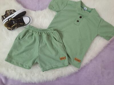 Conjunto wafle de bebé