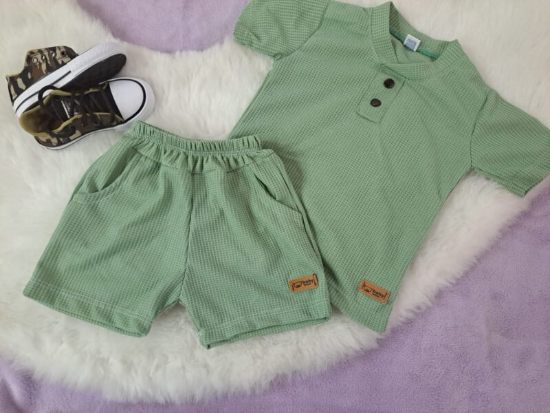 Conjunto wafle de bebé