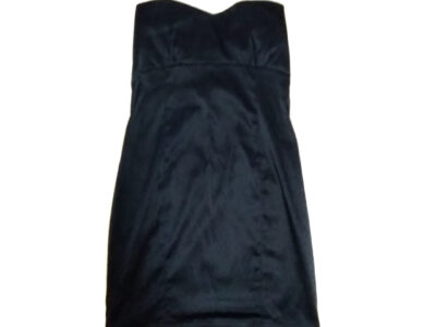 Vestido strapless tubo negro