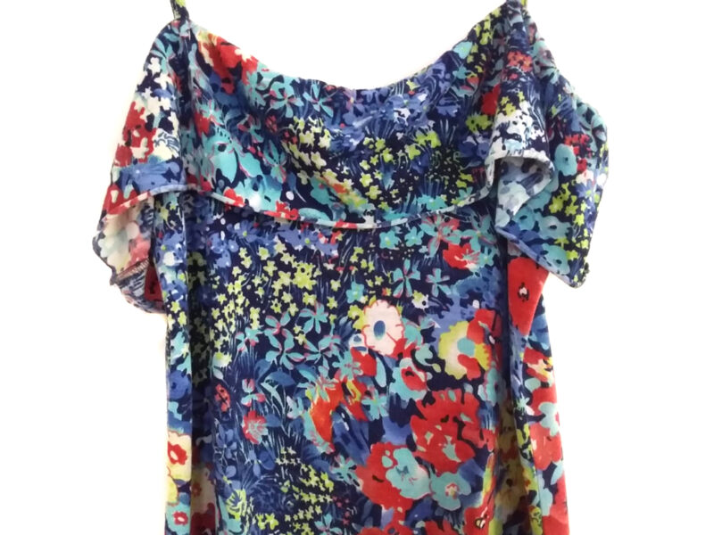 Vestido corto flores