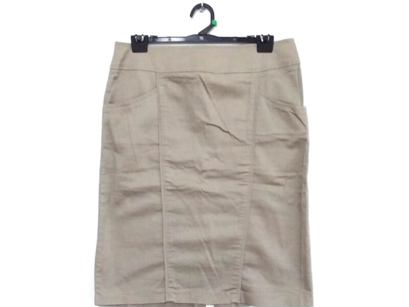 Pollera tubo beige