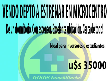 VENDO DEPTO EN MICROCENTRO